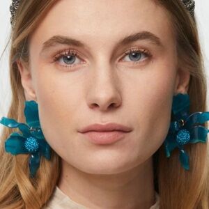 LELE Sadoughi flower drop earrings